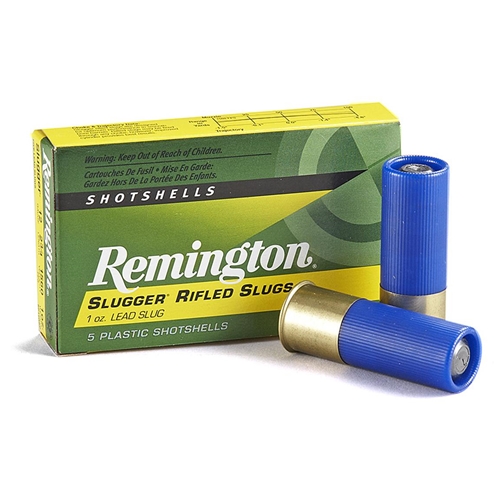 Remington Slugger Law Enforcement Duty Ammunition 12 Gauge 2-3/4" 1 oz Rifled Slug Box of 5
