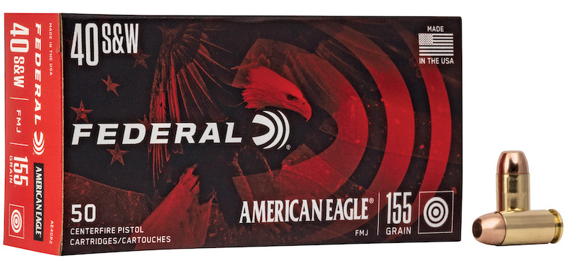 Federal, American Eagle, 40S&W, 155 Grain, Full Metal Jacket, 50 Round Box