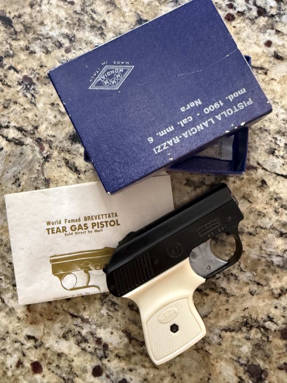 pistola lancia -azzi mod 1900 cal mm 6