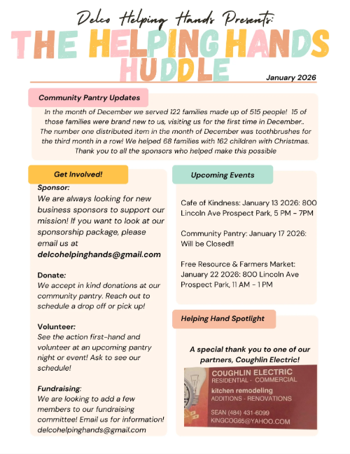January 2026 Newsletter