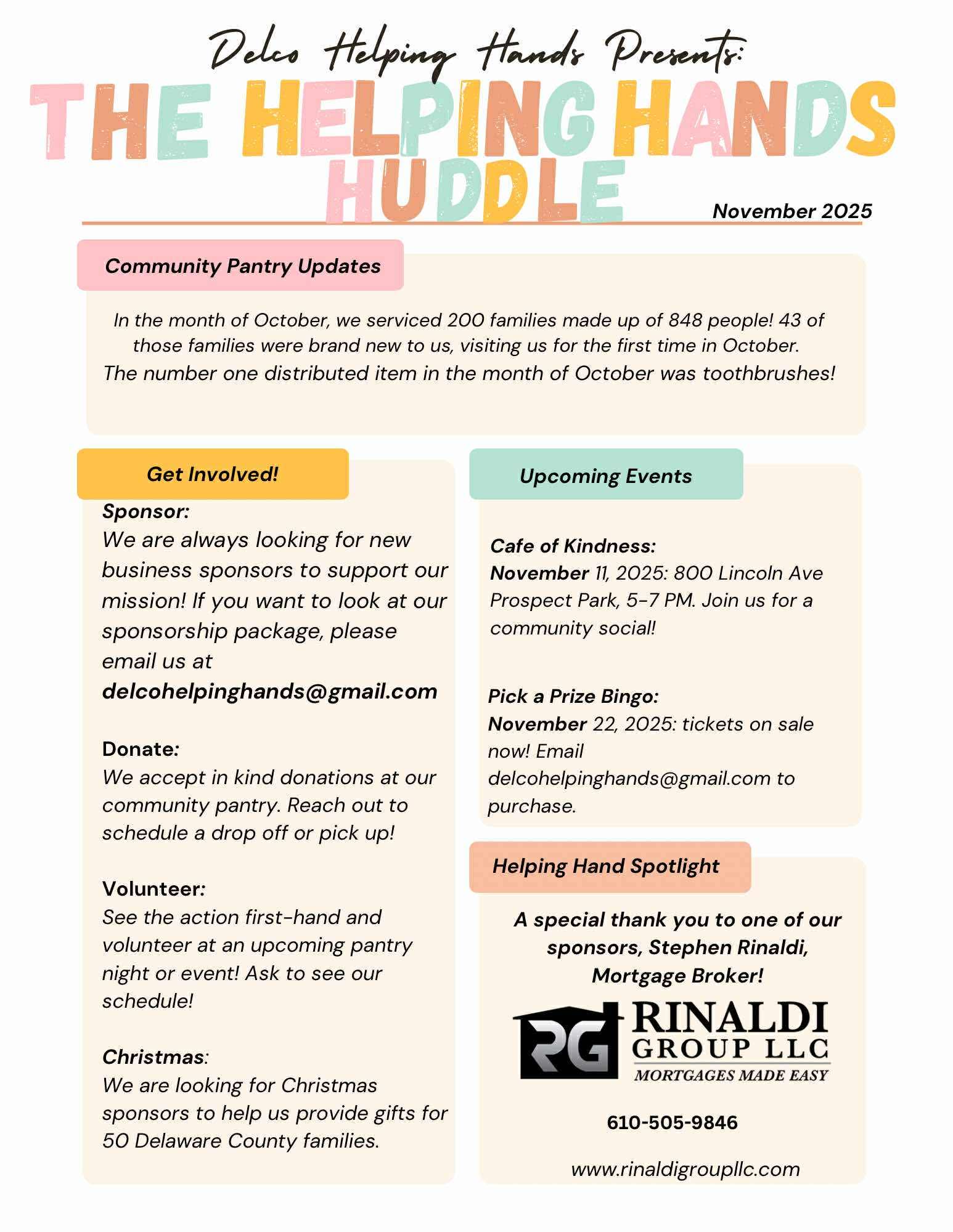 November 2025 Newsletter