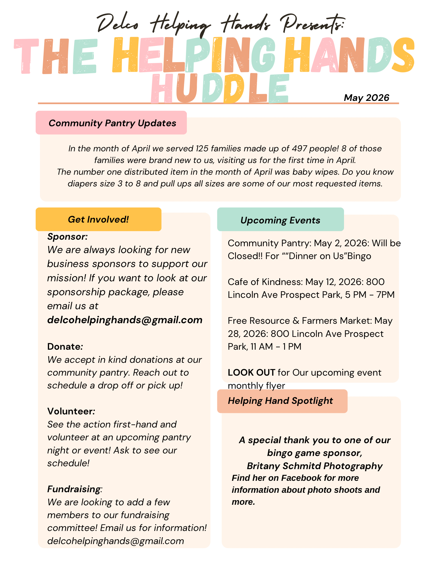May 2026 Newsletter