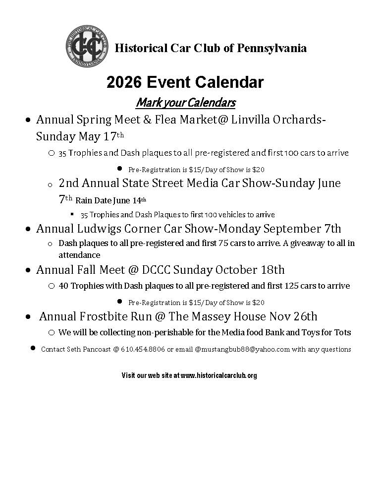 HCCP 2026 Event List