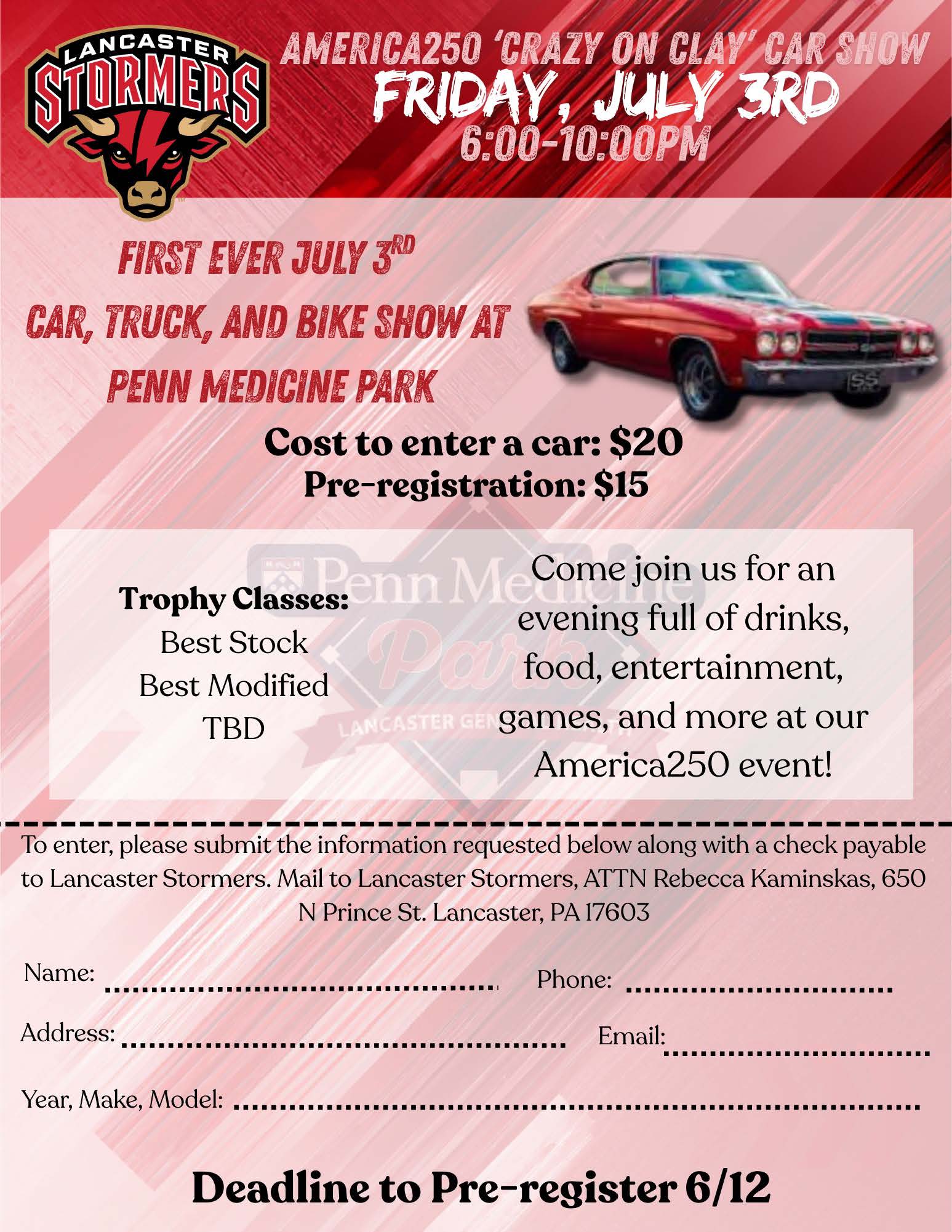 Crazy on Clay Car Show Lancaster