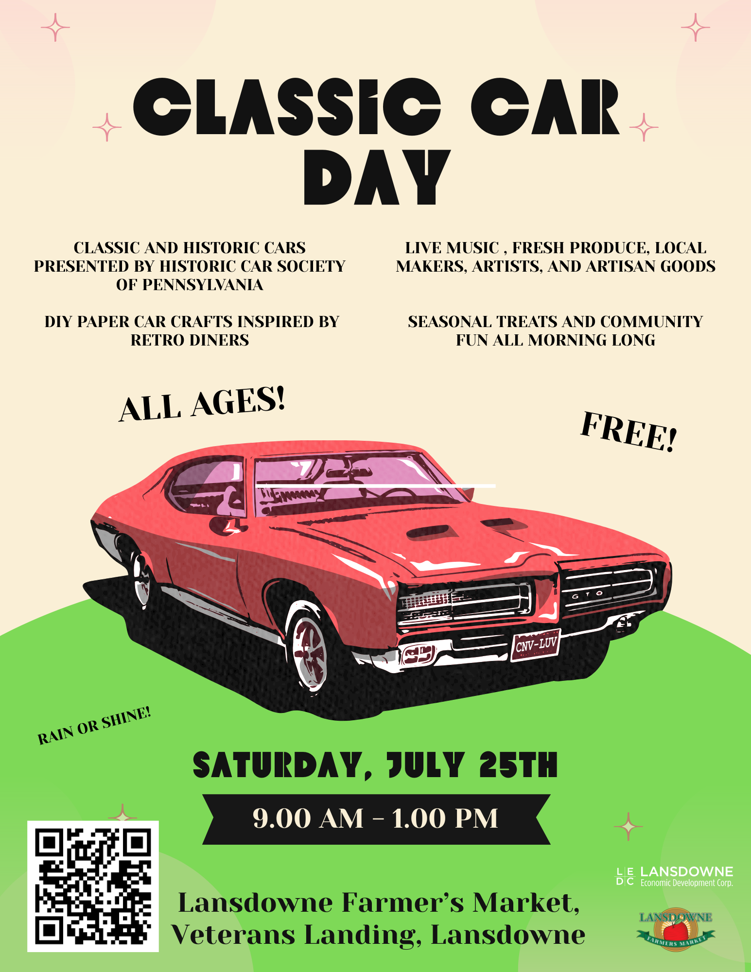 Lansdowne Farmers Market Classic Car Day