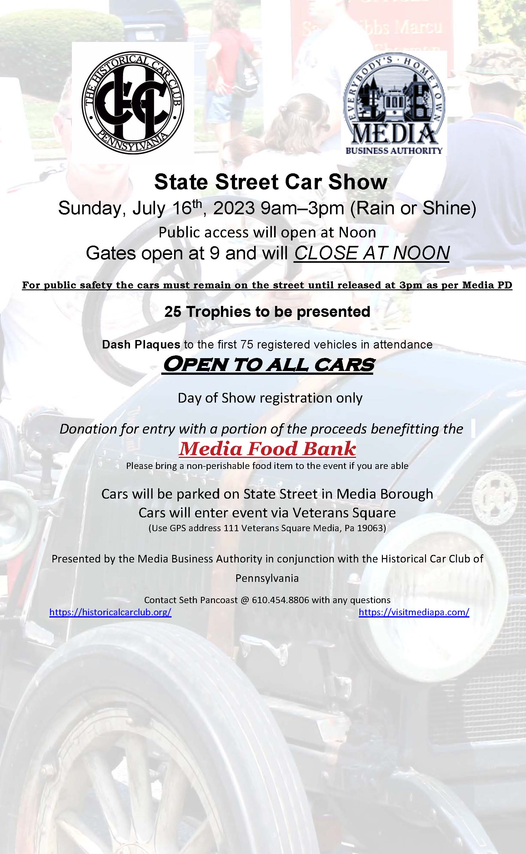State Street Car Show July 16th