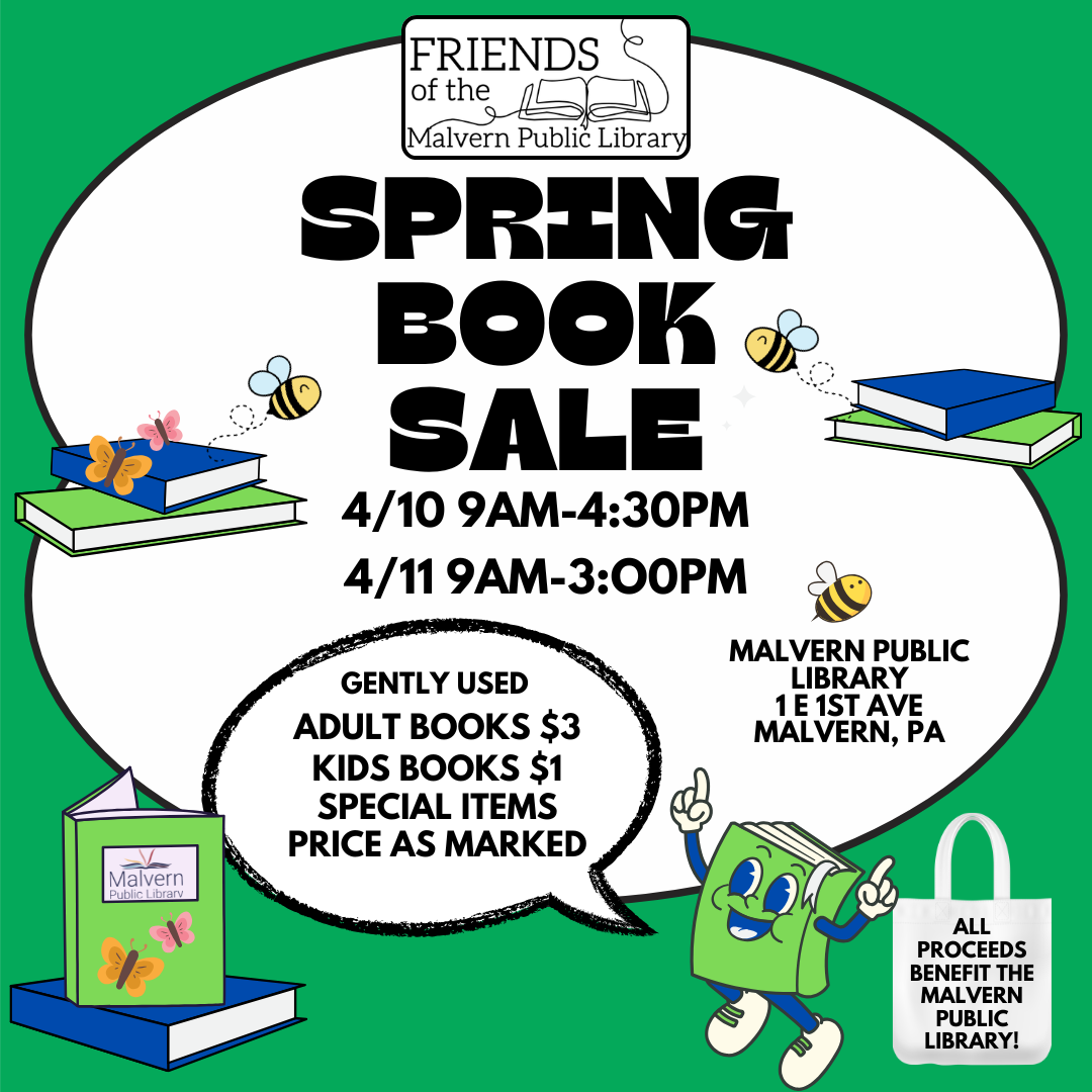 FRIENDS OF THE MALVERN PUBLIC LIBRARY BOOK SALE