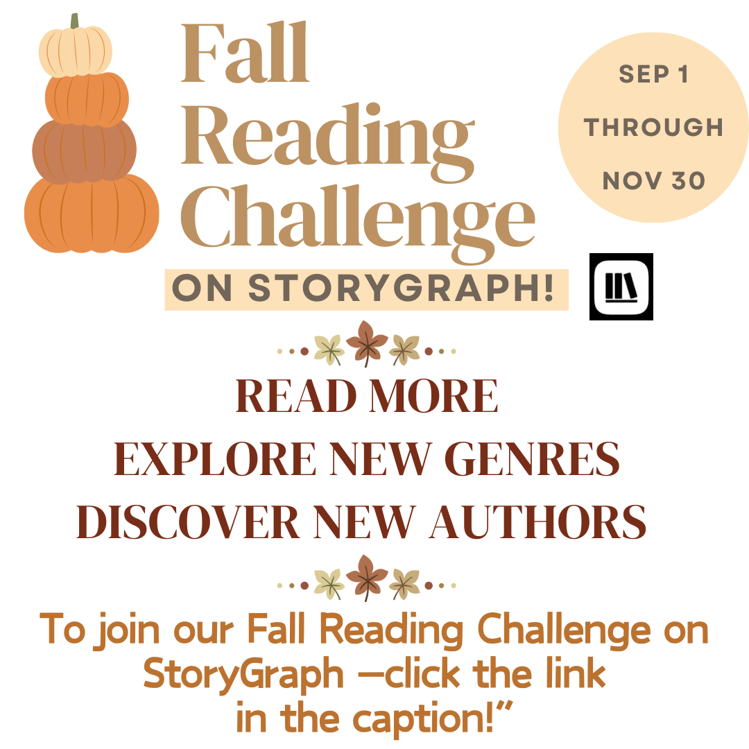 MPL's Fall Reading Challenge begins September 1!