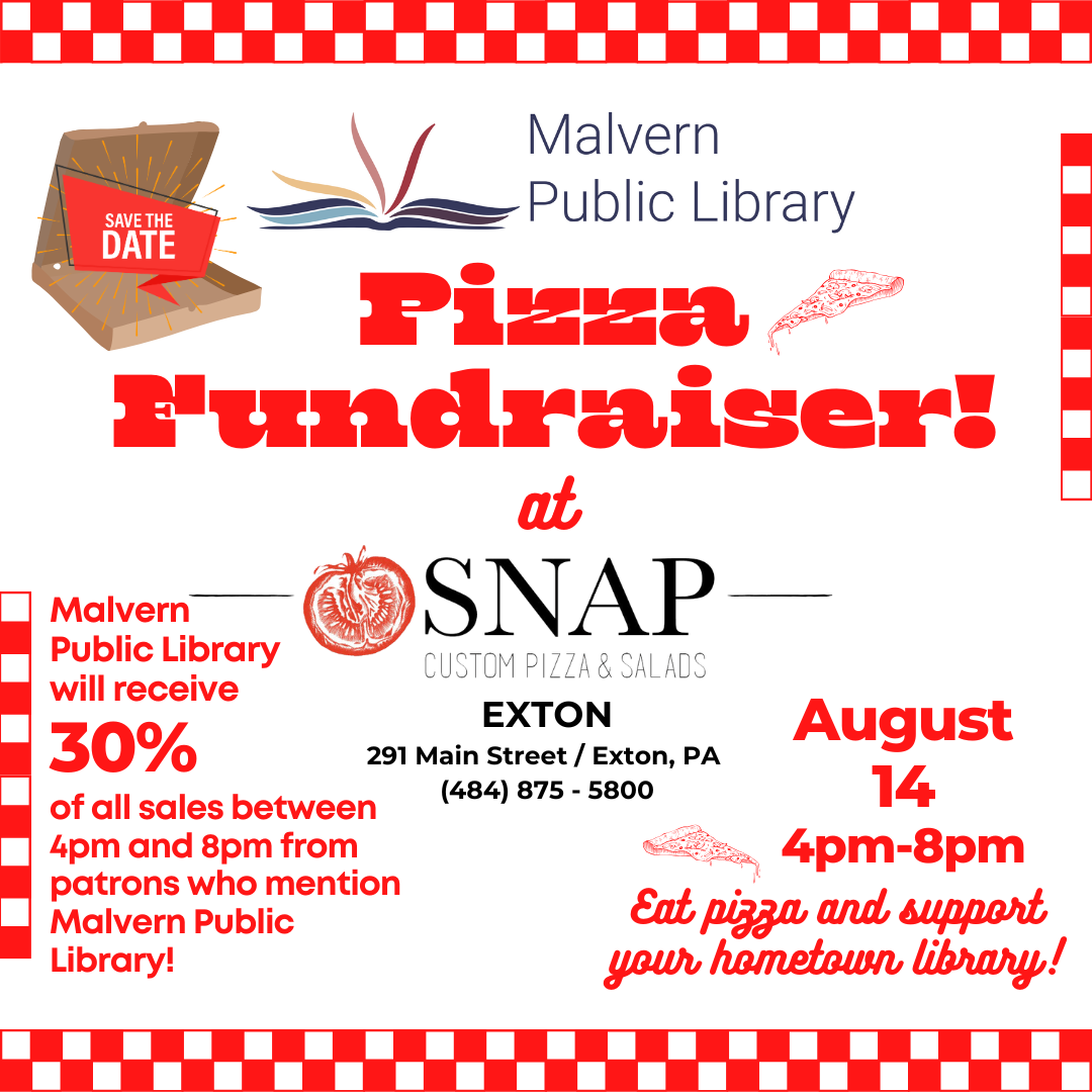 Fundraiser at Snap Custon Pizza, Exton!