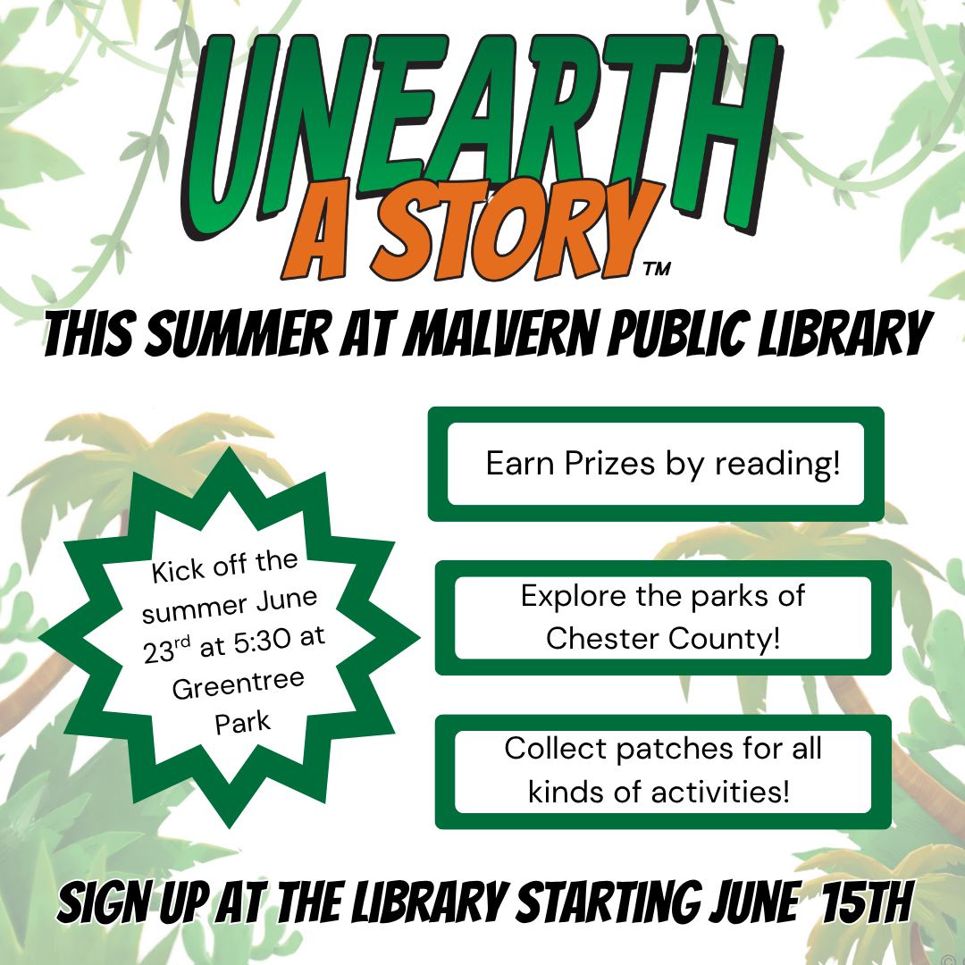 Summer Reading Program for Kids: UNEARTH A STORY