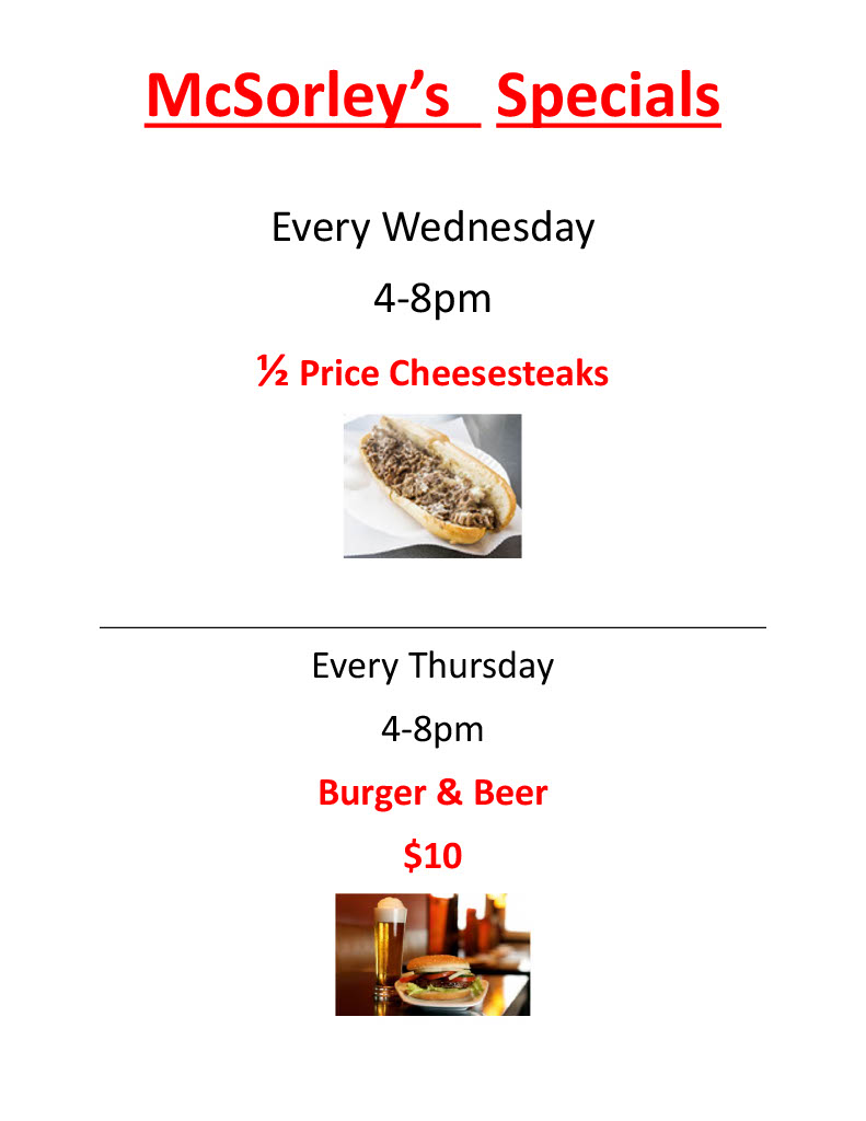 Wednesday and Thursday SPECIALS !!!!